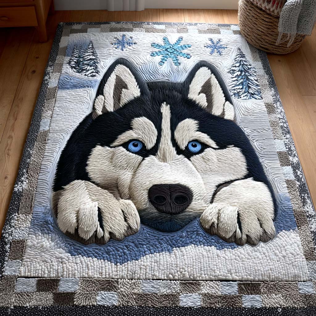 Silent Snow Watcher Area Rug - Non-Slip Washable 3D Print Rug for Living Room & BedroomTVC2108118