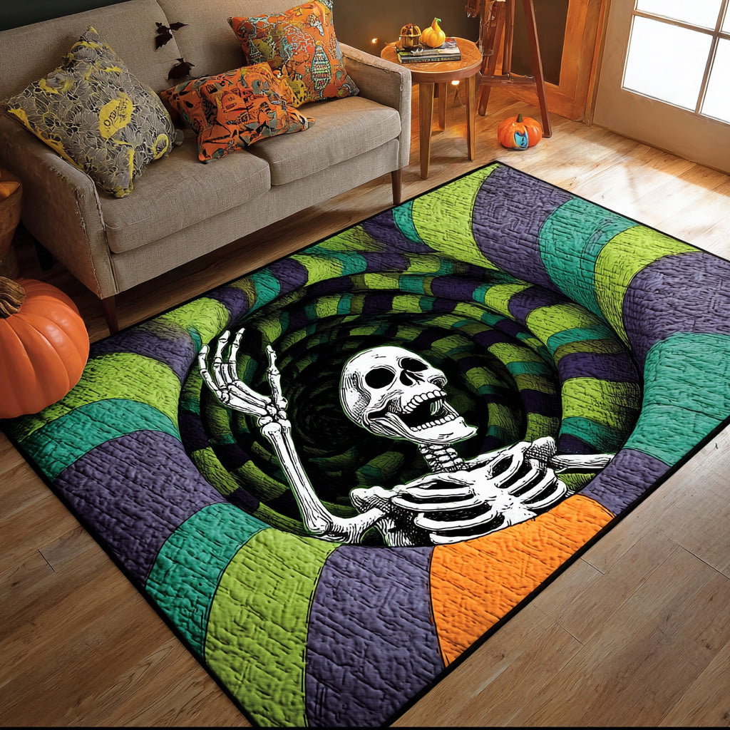 Skeleton Snare Halloween Area Rug - Non-Slip Washable 3D Print Rug for Living Room & BedroomTVC2108118