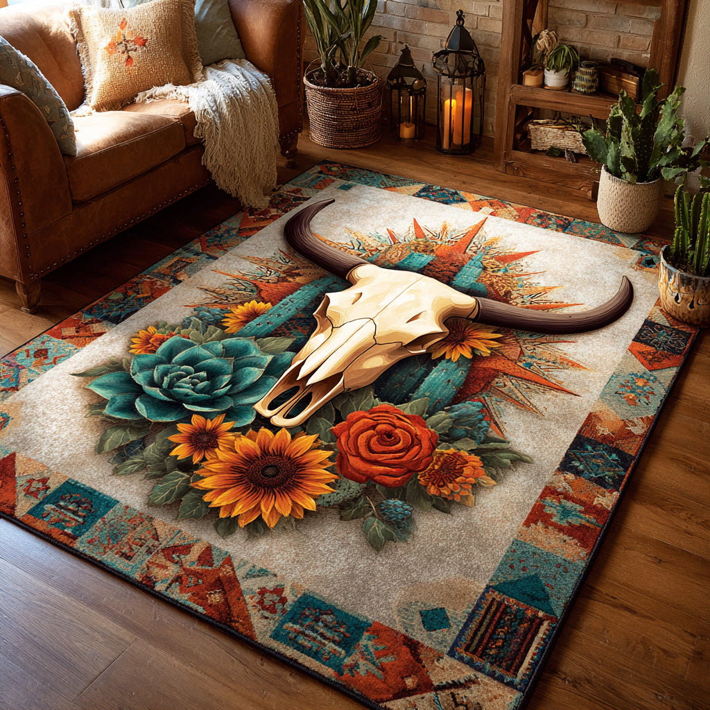 Skull Ridge Area Rug - Non-Slip Washable 3D Print Rug for Living Room & BedroomTVC2108117