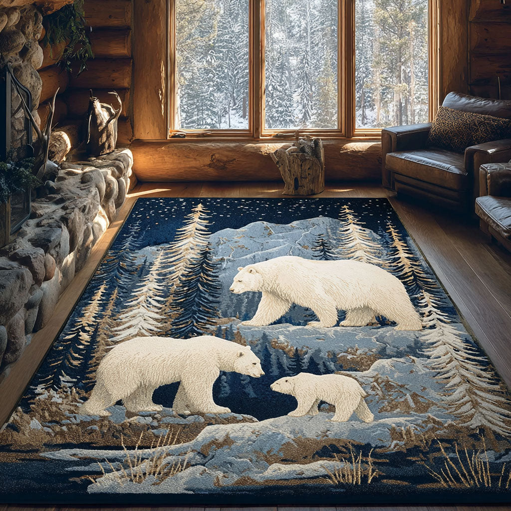 Snowbound Path Area Rug - Non-Slip Washable 3D Print Rug for Living Room & BedroomTVC2108117