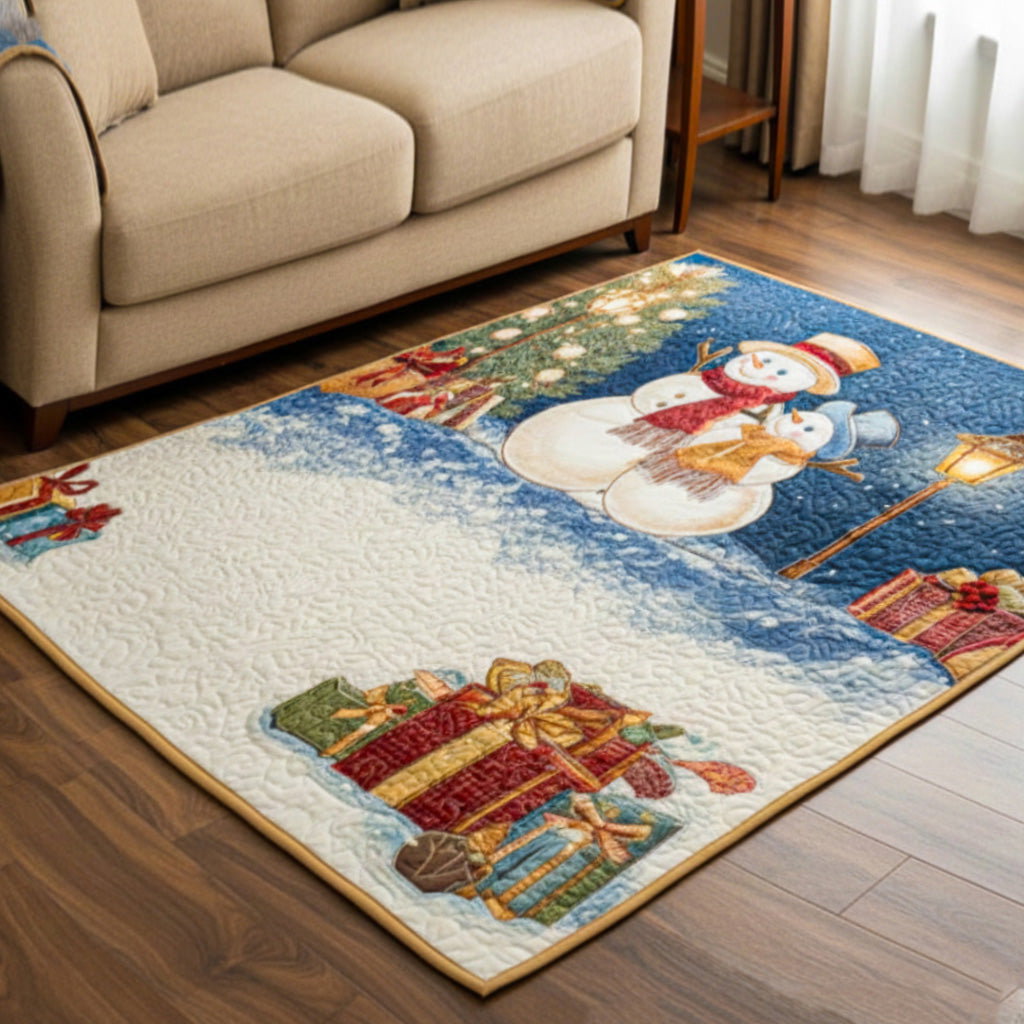 Snowy Charm Area Rug - Non-Slip Washable 3D Print Rug for Living Room & BedroomTVC2108116