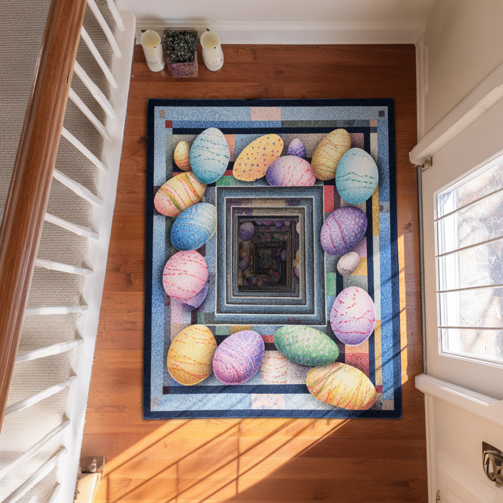 Soft Pastel Haven Area Rug - Non-Slip Washable 3D Print Rug for Living Room & BedroomTVC2108115