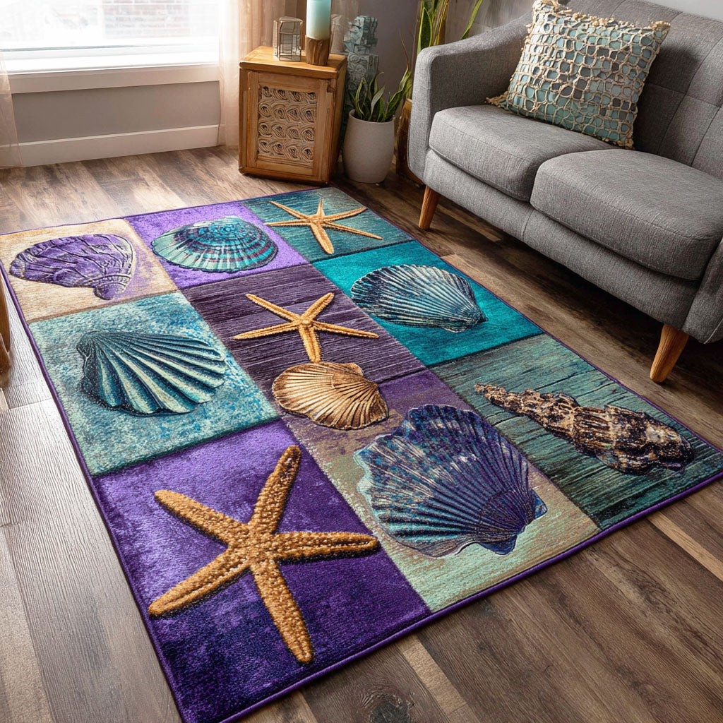 Soft Shore Area Rug - Non-Slip Washable 3D Print Rug for Living Room & BedroomTVC2108211