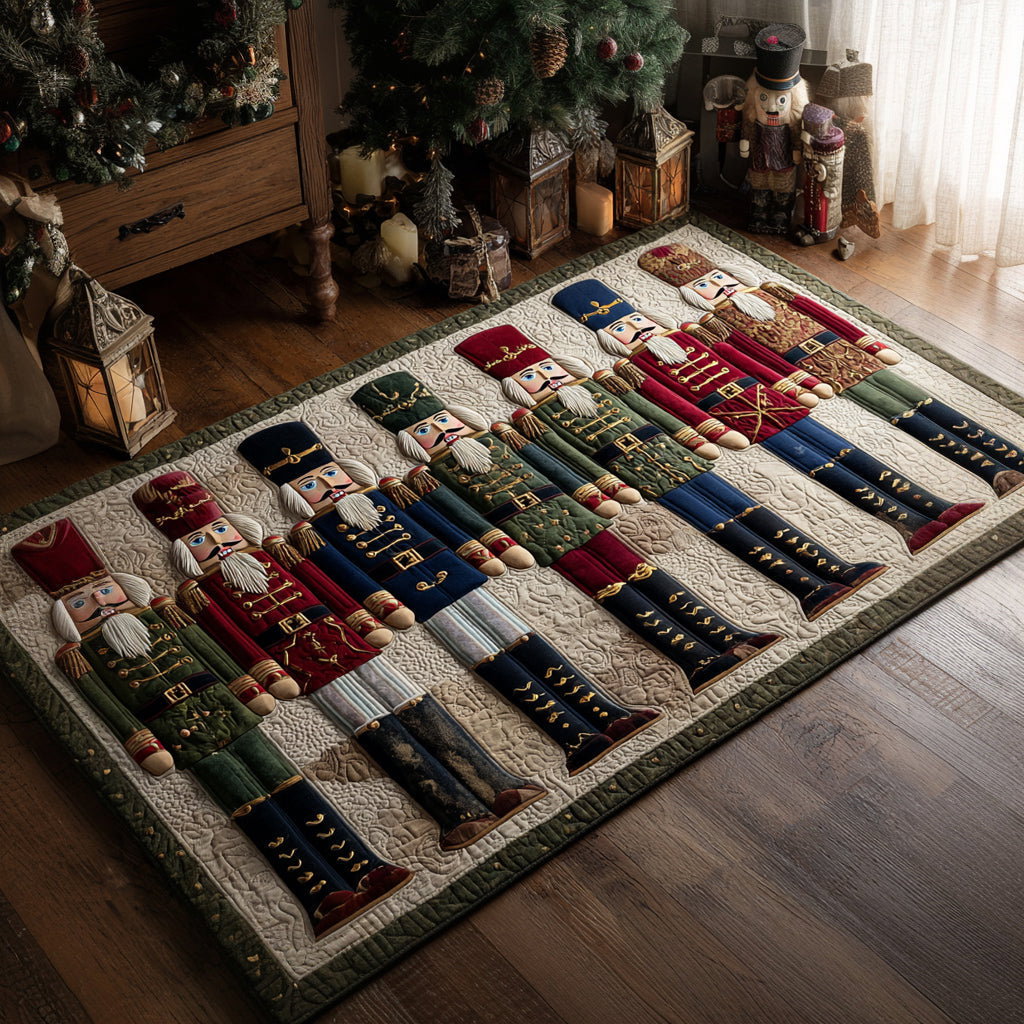 Soldiers Nutcracker Display Area Rug - Non-Slip Washable 3D Print Rug for Living Room & BedroomTVC2108114