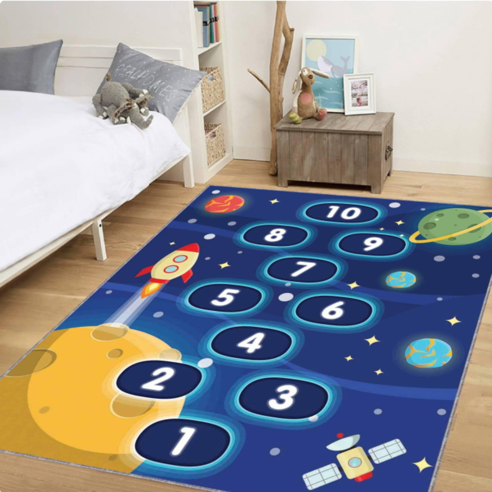 Space Hopscotch Playroom  Rug With Numbers â€“ Back to SchoolTVC1708378