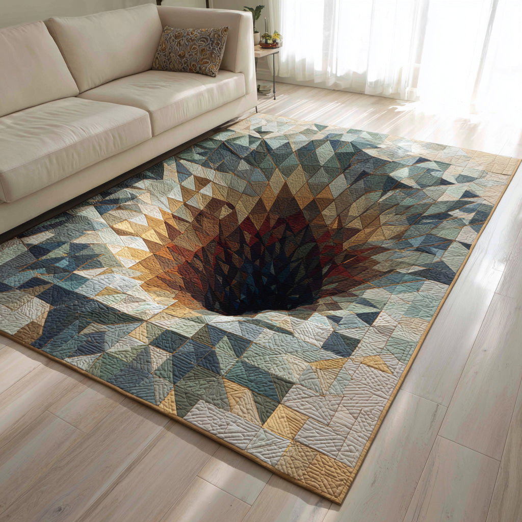 Spirit Spiral Area Rug - Non-Slip Washable 3D Print Rug for Living Room & BedroomTVC2108113