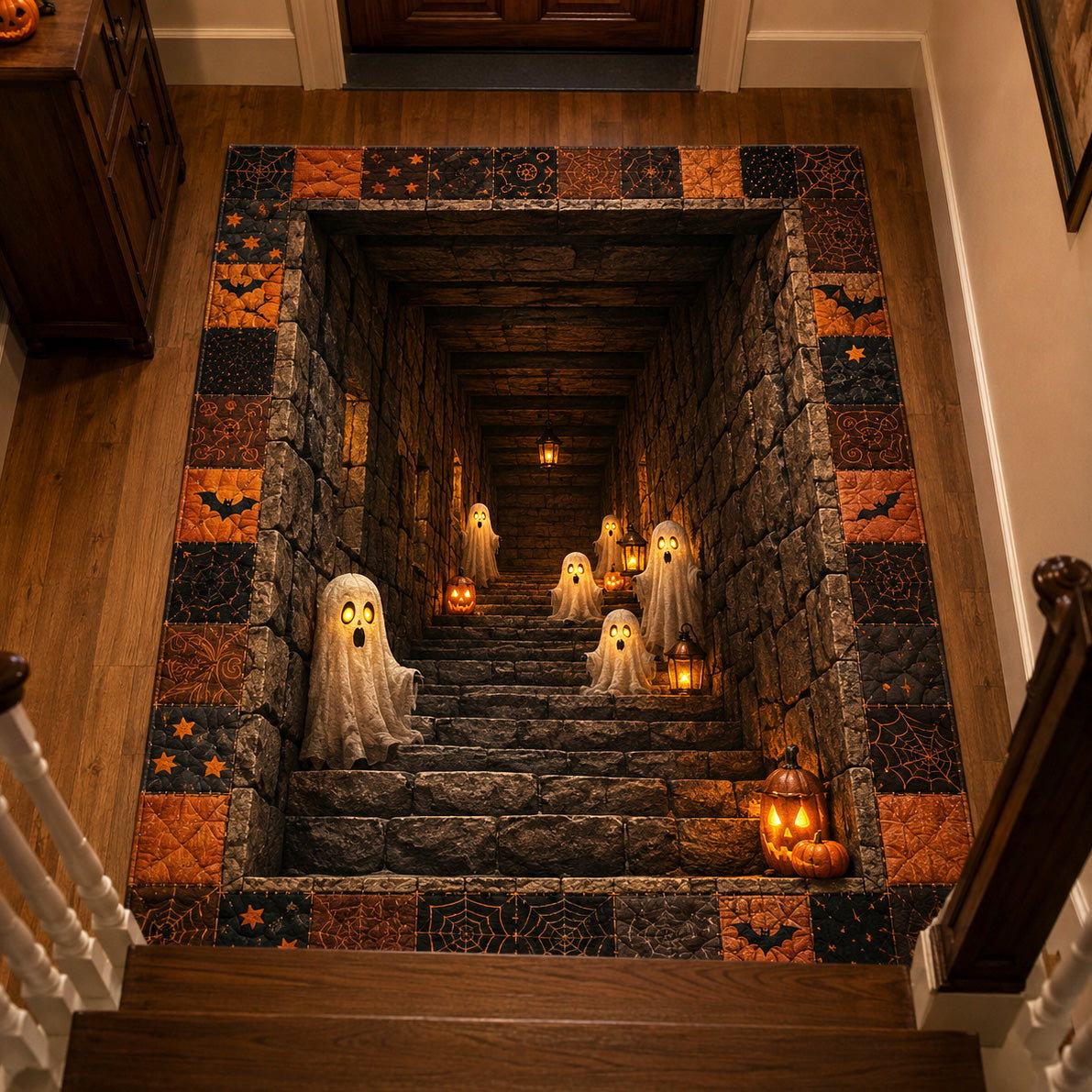 Spirit Stairway Area Rug - Non-Slip Washable 3D Print Rug for Living Room & BedroomTVC2108113