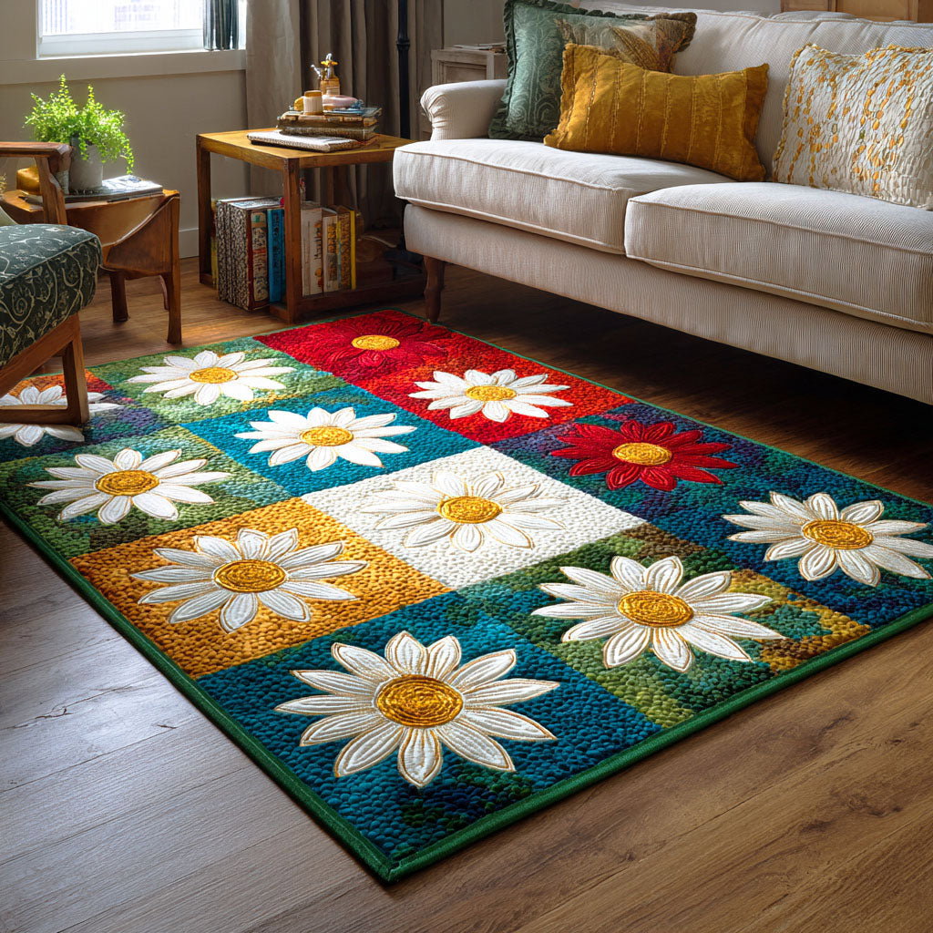 Spring Blossom Area Rug - Non-Slip Washable 3D Print Rug for Living Room & BedroomTVC2108113