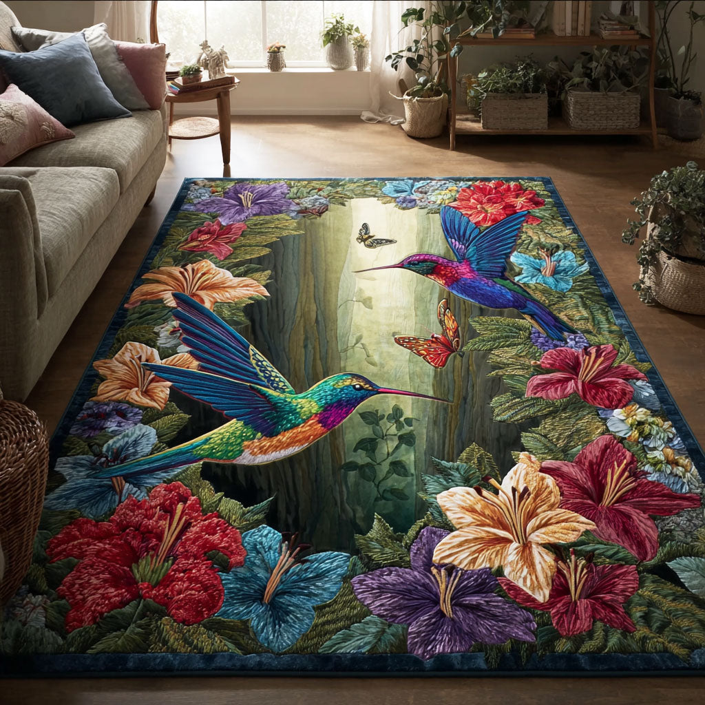 Spring Hover Area Rug - Non-Slip Washable 3D Print Rug for Living Room & BedroomTVC2108112