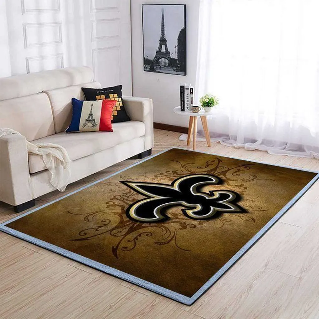 Steelers Snoopy Football Rug for Game Room Decor Black and Brown