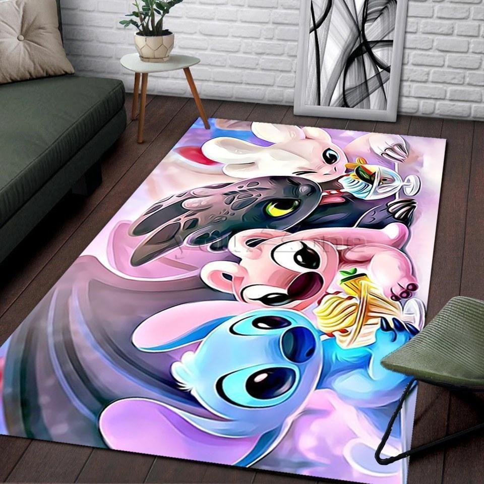 Stitch Family Disney Lilo And Stitch Rug Area Rug Living