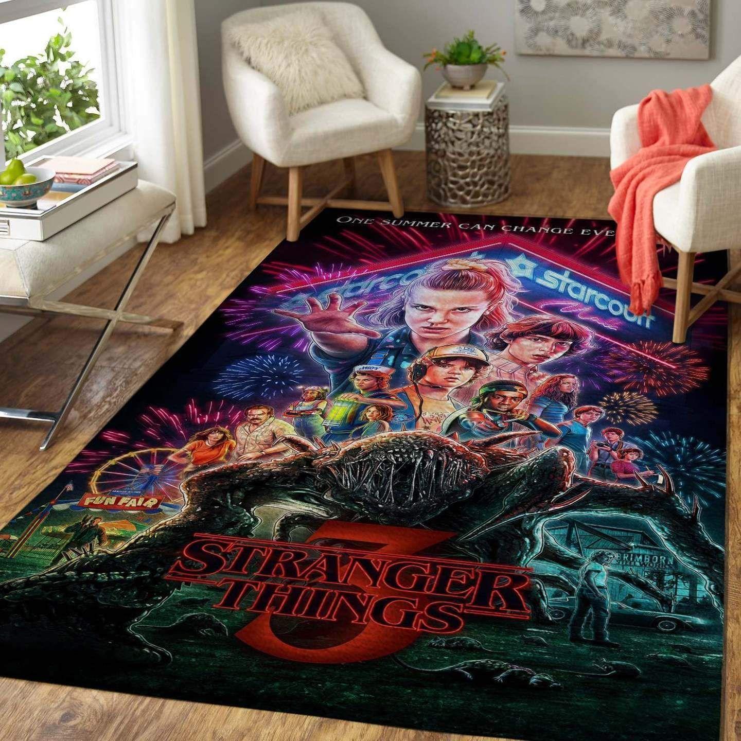 Stranger Things Rug Area Rug Living