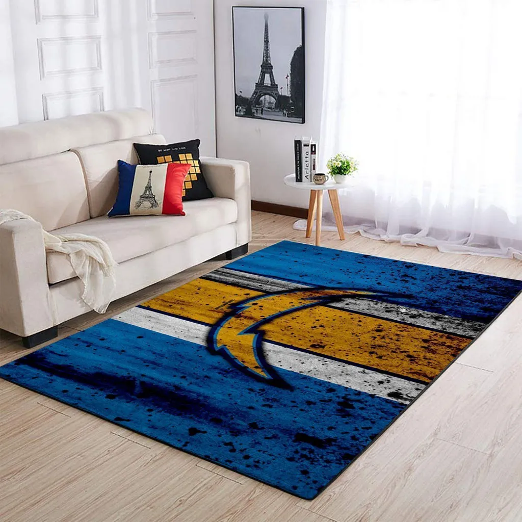 Stylish Geometric Area Rug for Modern Home Decor Blue and Yellow