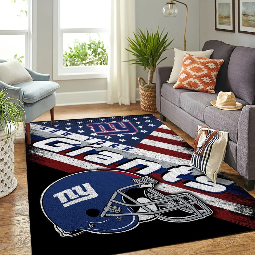 Sugar Skull Area Rug for Living Room Decor Blue and White