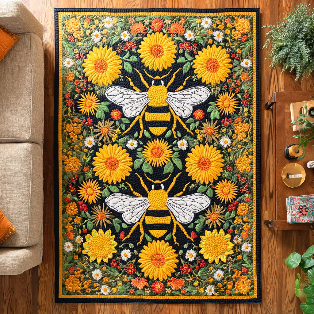 Summer Hive Area Rug - Non-Slip Washable 3D Print Rug for Living Room & BedroomTVC2108110