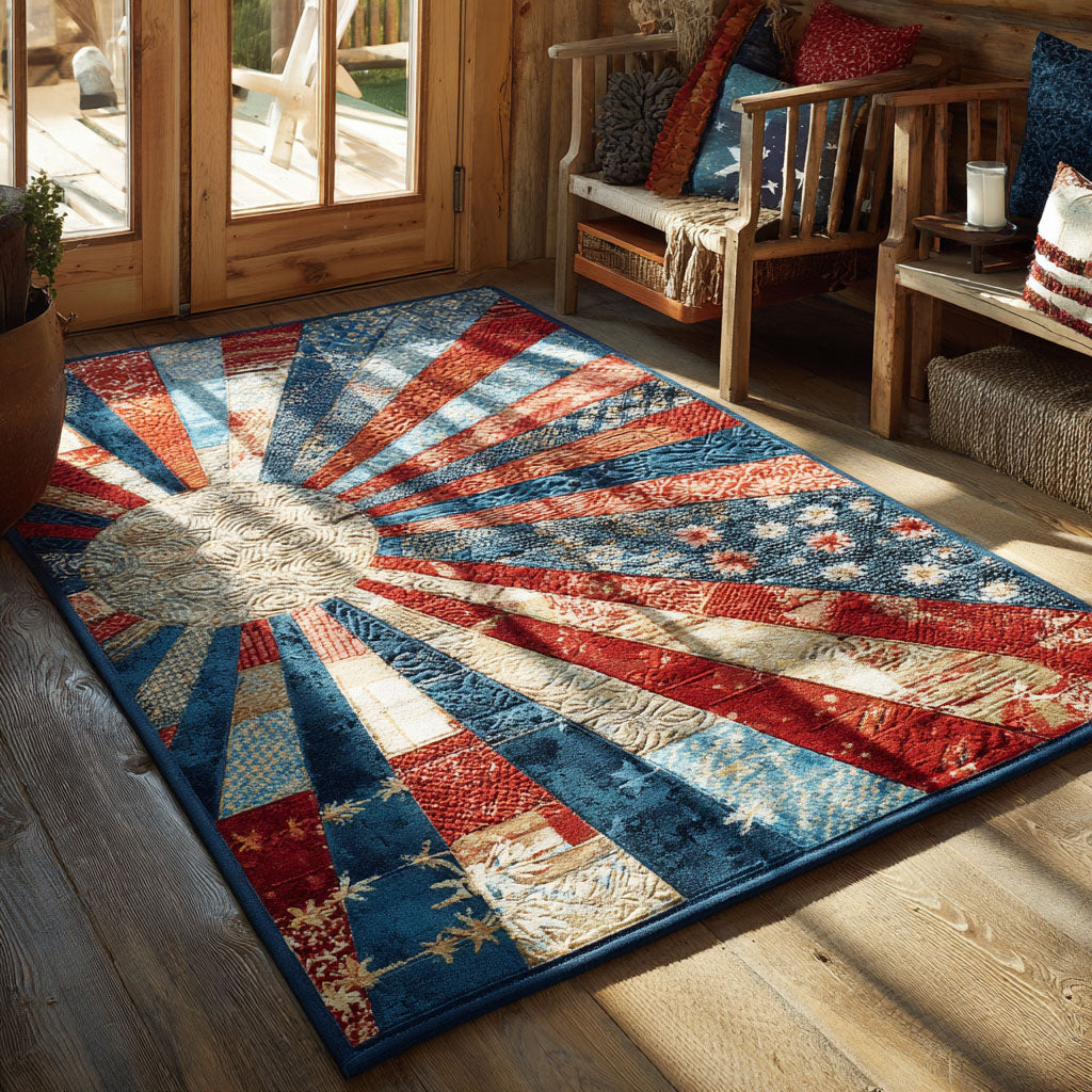Sunlit Frontier Area Rug - Non-Slip Washable 3D Print Rug for Living Room & BedroomTVC2108109