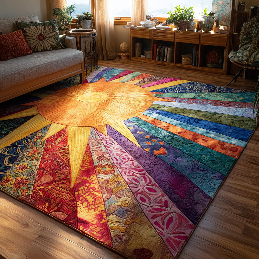 Sunlit Path Area Rug - Non-Slip Washable 3D Print Rug for Living Room & BedroomTVC2108109