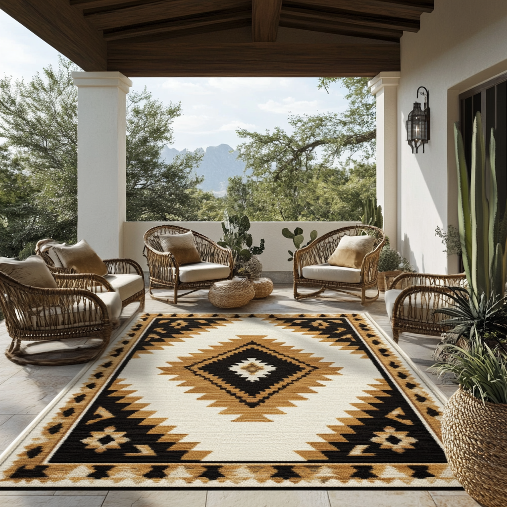 Sunrise Path Area Rug - Non-Slip Washable 3D Print Rug for Living Room & BedroomTVC2108107