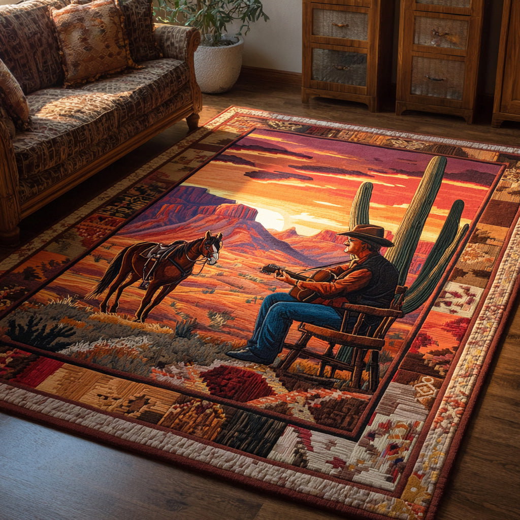 Sunset Mesa Area Rug - Non-Slip Washable 3D Print Rug for Living Room & BedroomTVC2108105