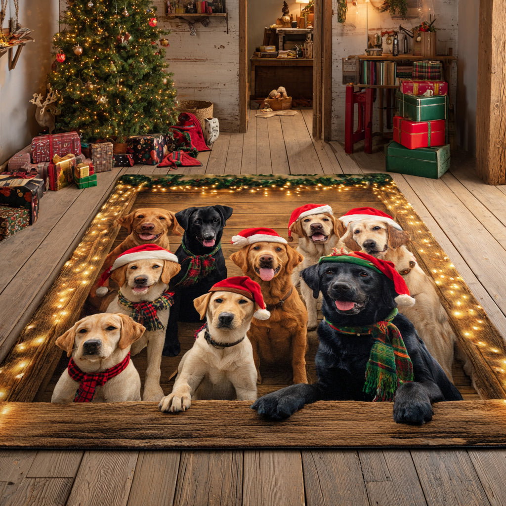 Surprise Labrador Retriever Area Rug - Non-Slip Washable 3D Print Rug for Living Room & BedroomTVC2108104