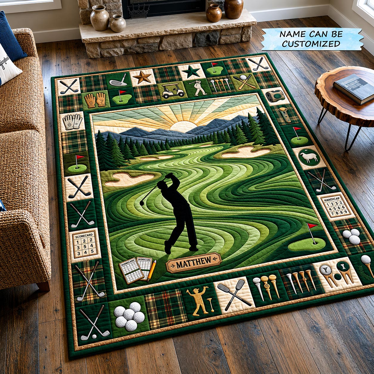 Swing Life Area Rug - Non-Slip Washable 3D Print Rug for Living Room & BedroomTVC2108154