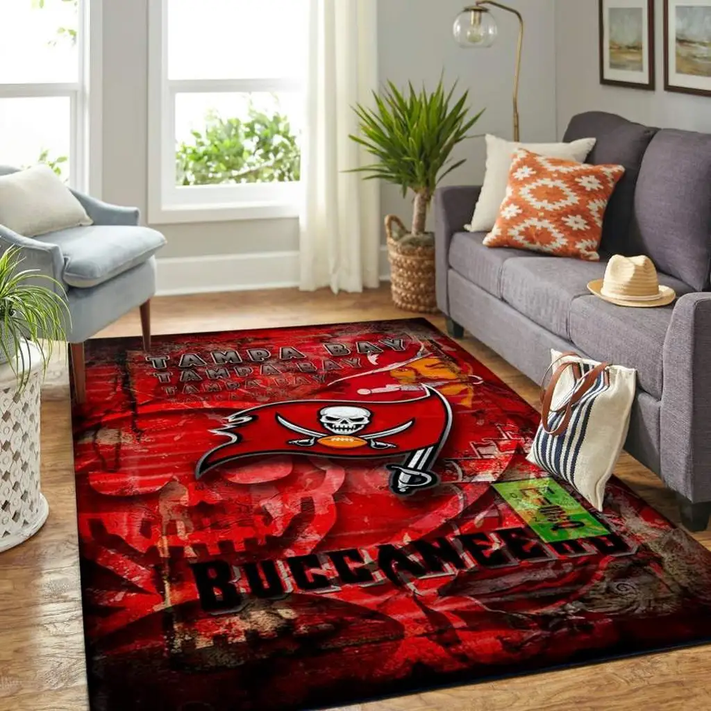 Tampa Bay Buccaneers Rug - Area for Fans Black and Red