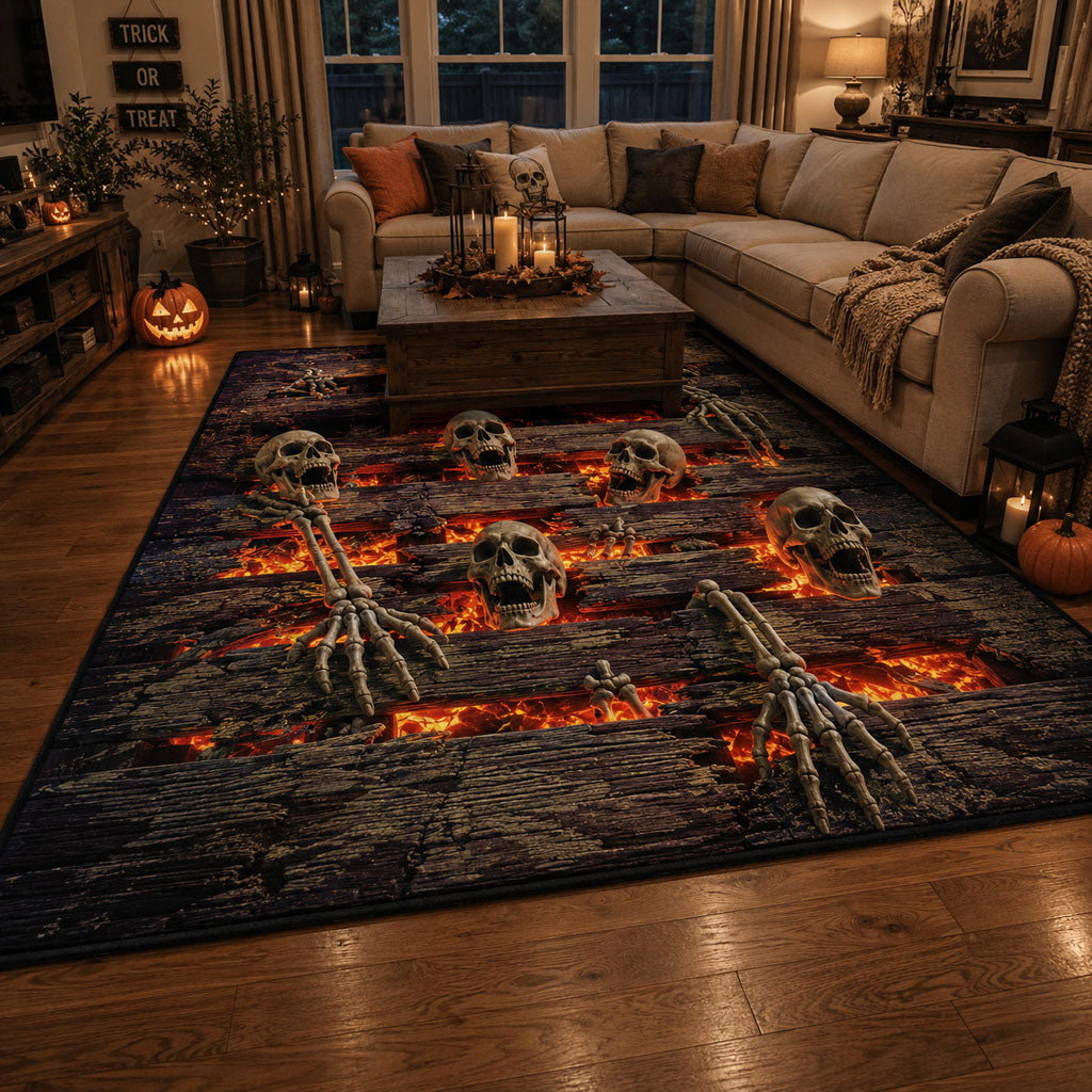 Terror Beneath Area Rug - Non-Slip Washable 3D Print Rug for Living Room & BedroomTVC210849