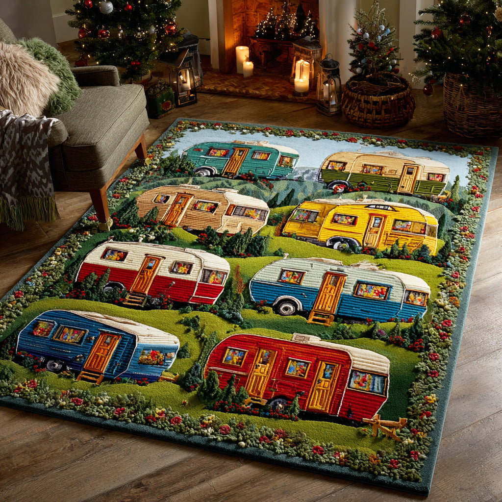 Timber Journey Area Rug - Non-Slip Washable 3D Print Rug for Living Room & BedroomTVC2108103