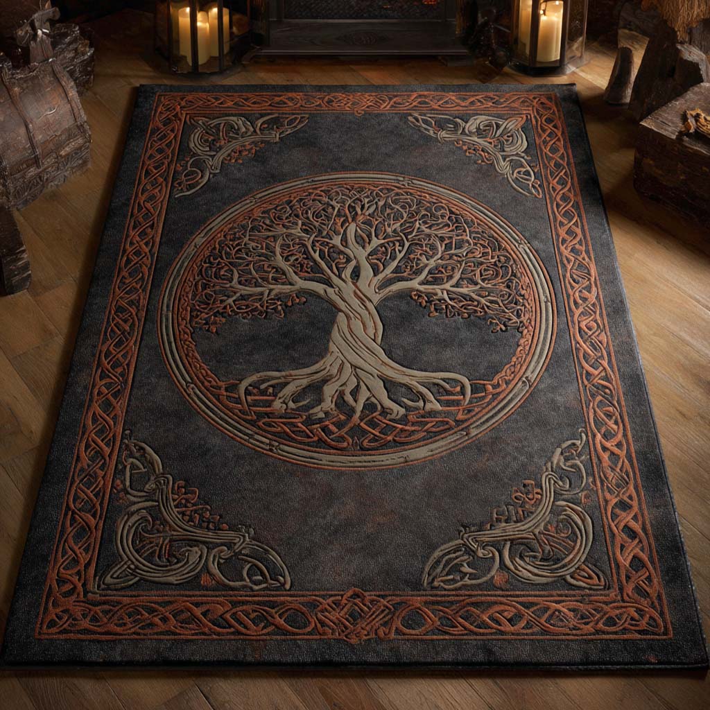 Timber Legacy Area Rug - Non-Slip Washable 3D Print Rug for Living Room & BedroomTVC2108103