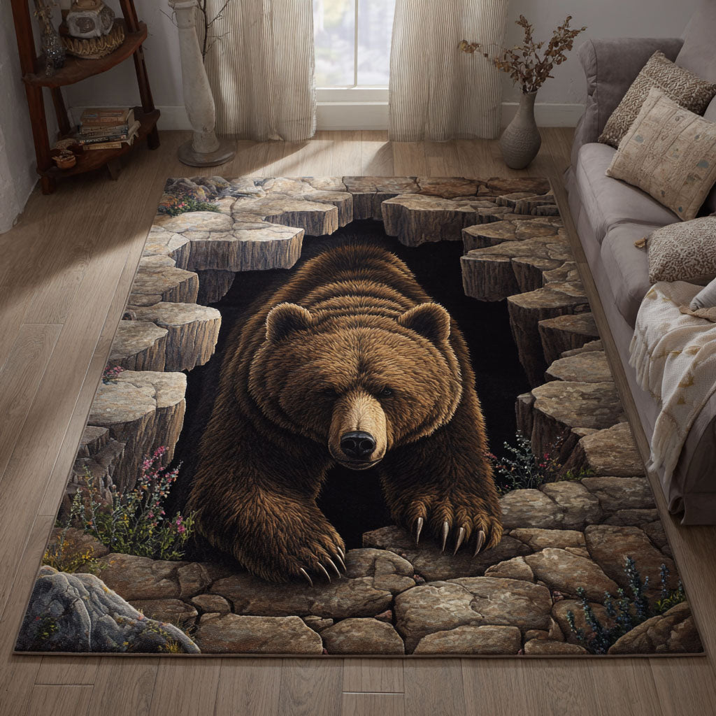 Timber Nights Area Rug - Non-Slip Washable 3D Print Rug for Living Room & BedroomTVC2108103