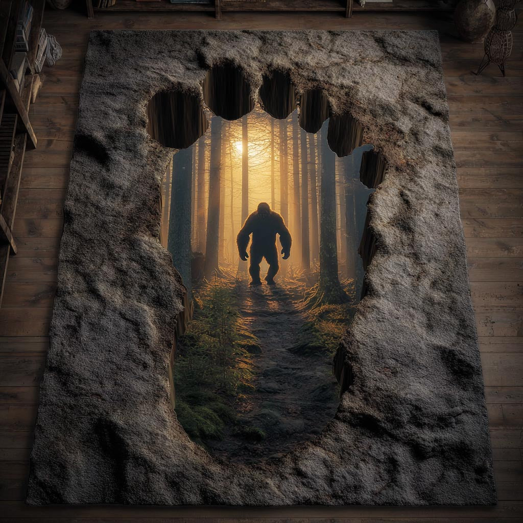 Timber Phantom Area Rug - Non-Slip Washable 3D Print Rug for Living Room & BedroomTVC2108103