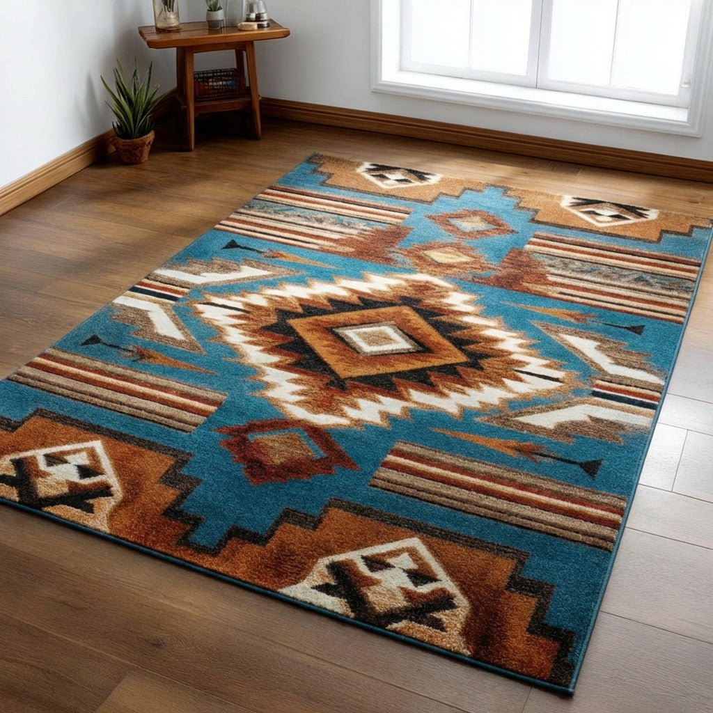 Timeless Traditions Area Rug - Non-Slip Washable 3D Print Rug for Living Room & BedroomTVC2108102