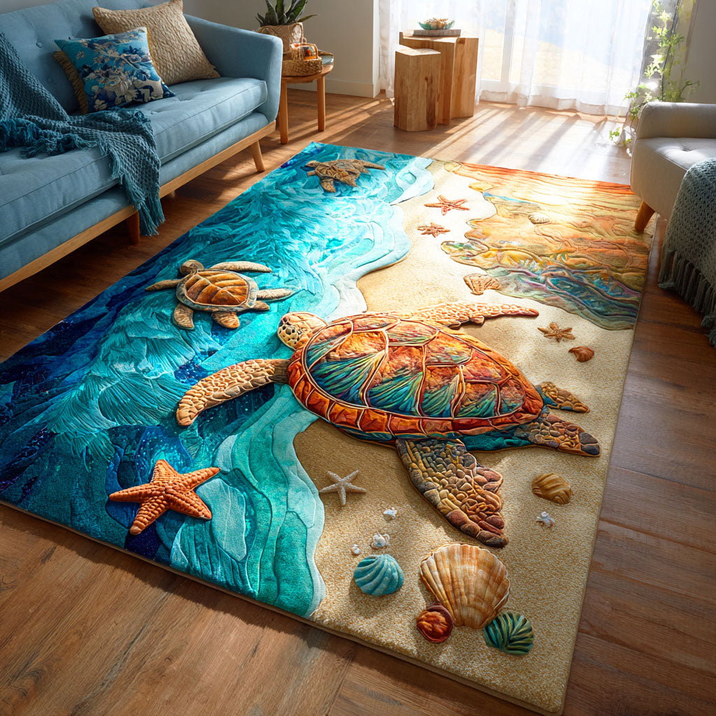 Tranquil Tide Path Area Rug - Non-Slip Washable 3D Print Rug for Living Room & BedroomTVC2108102