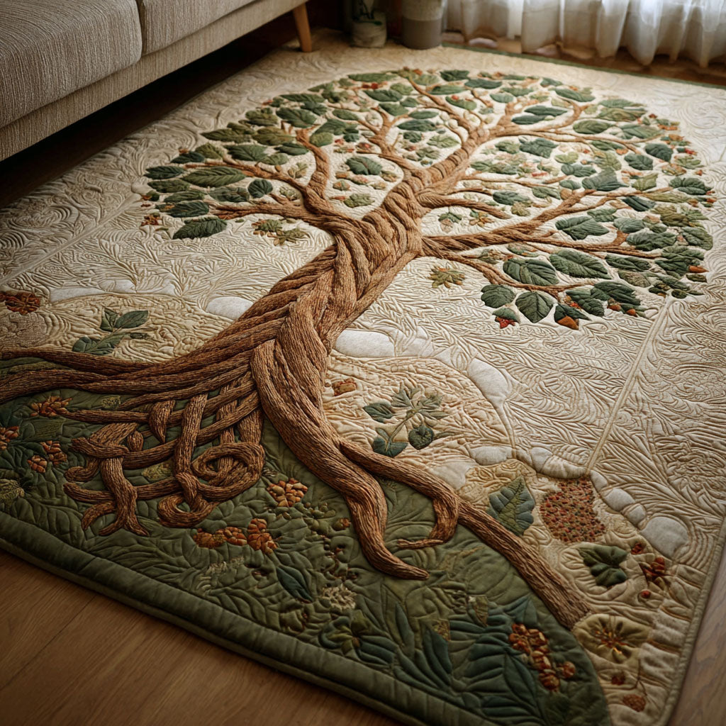 Tree Haven Area Rug - Non-Slip Washable 3D Print Rug for Living Room & BedroomTVC2108107