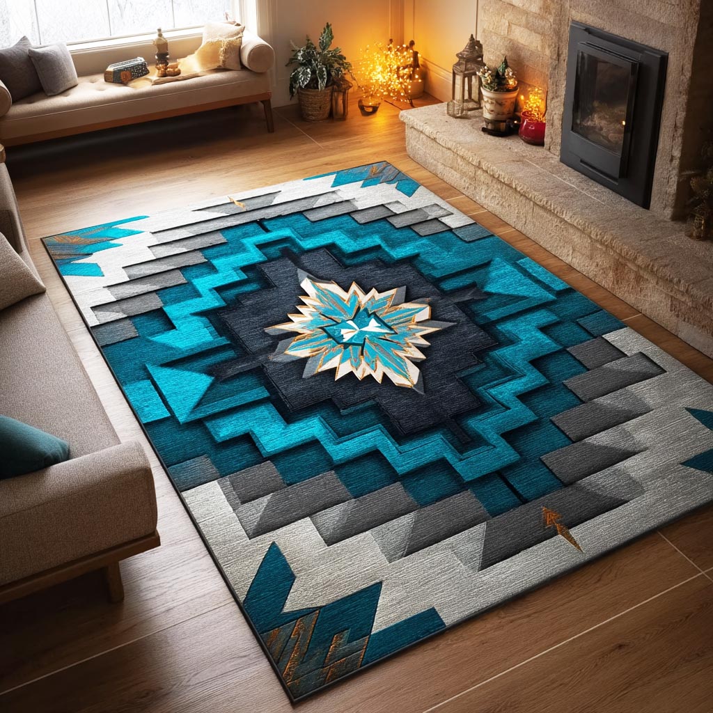 Tribal Harmony Area Rug - Non-Slip Washable 3D Print Rug for Living Room & BedroomTVC2108101