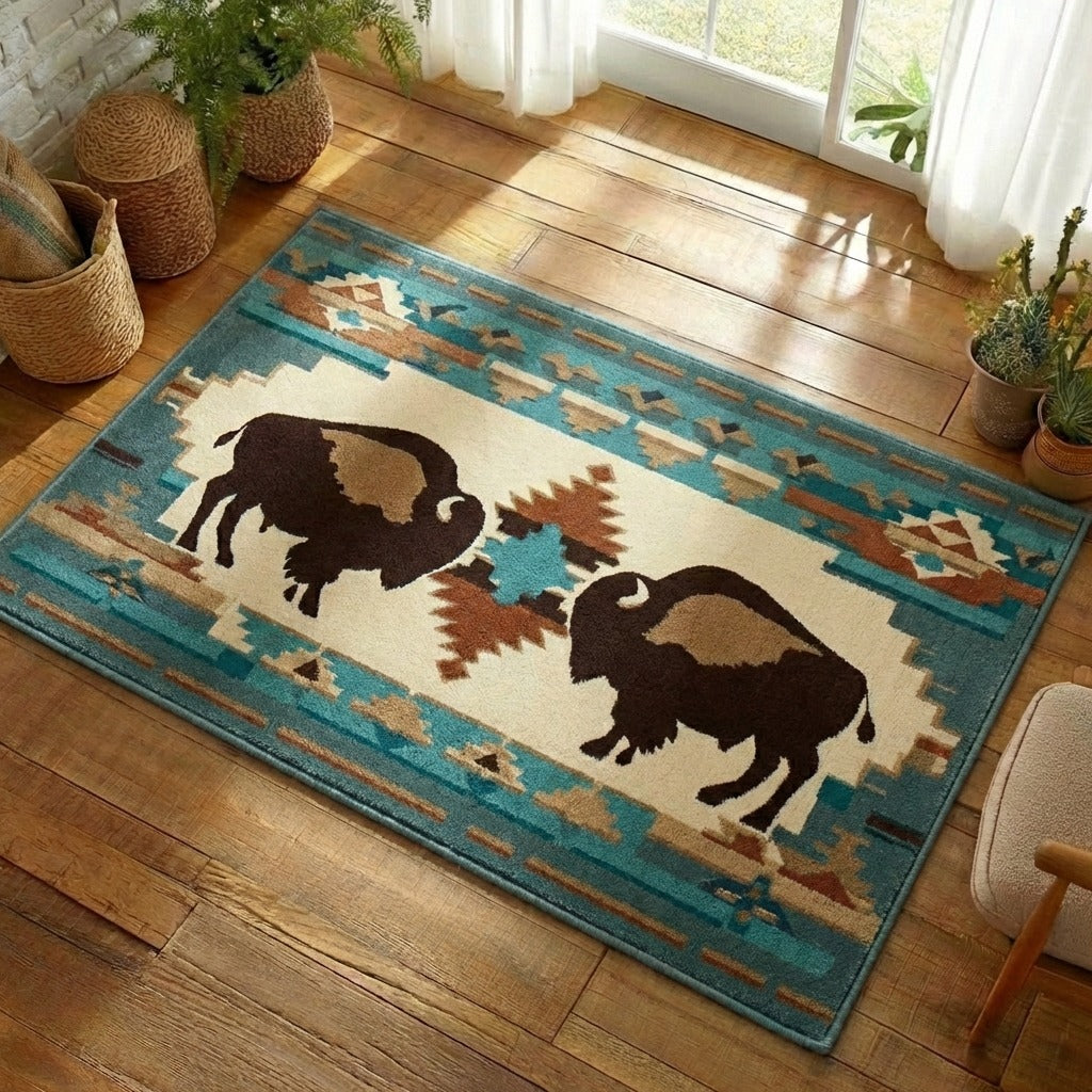 Tribal Harmony Area Rug - Non-Slip Washable 3D Print Rug for Living Room & BedroomTVC2108102
