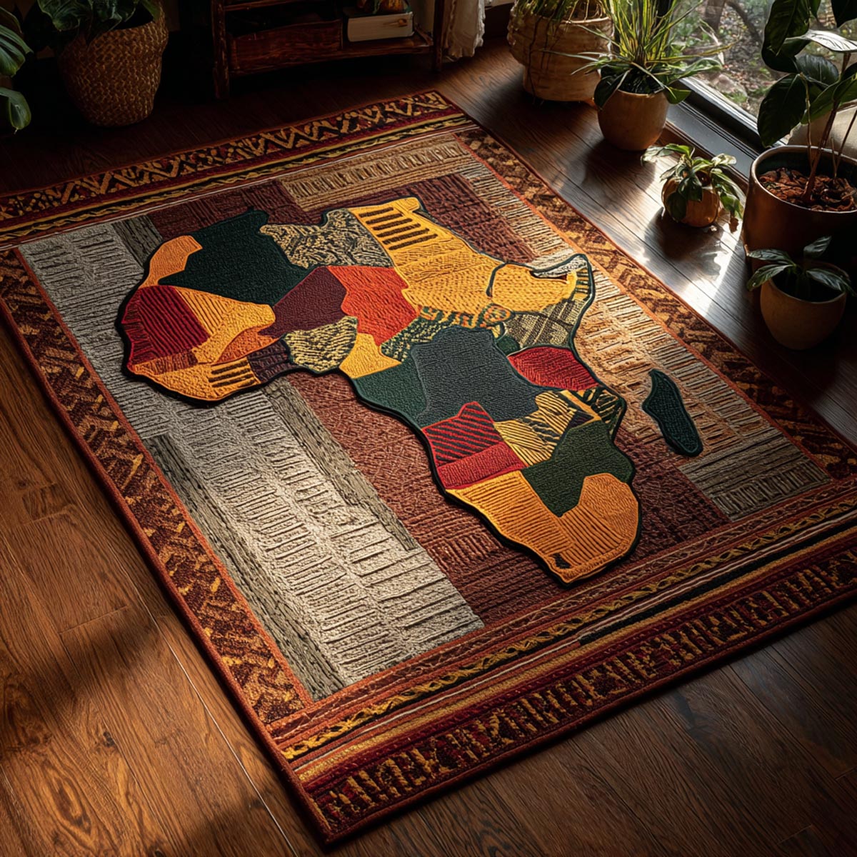 Tribal Legacy Area Rug - Non-Slip Washable 3D Print Rug for Living Room & BedroomTVC2108101
