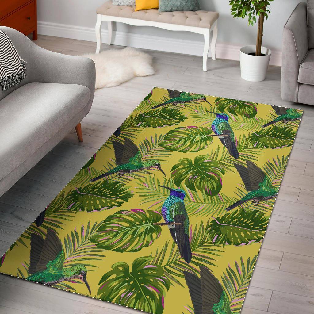 Tropical Birds Area Rug  Bed Room Rug Regtangle Carpet