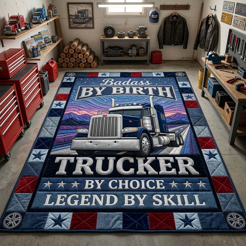 Trucker By Choice Area Rug - Non-Slip Washable 3D Print Rug for Living Room & BedroomTVC210820