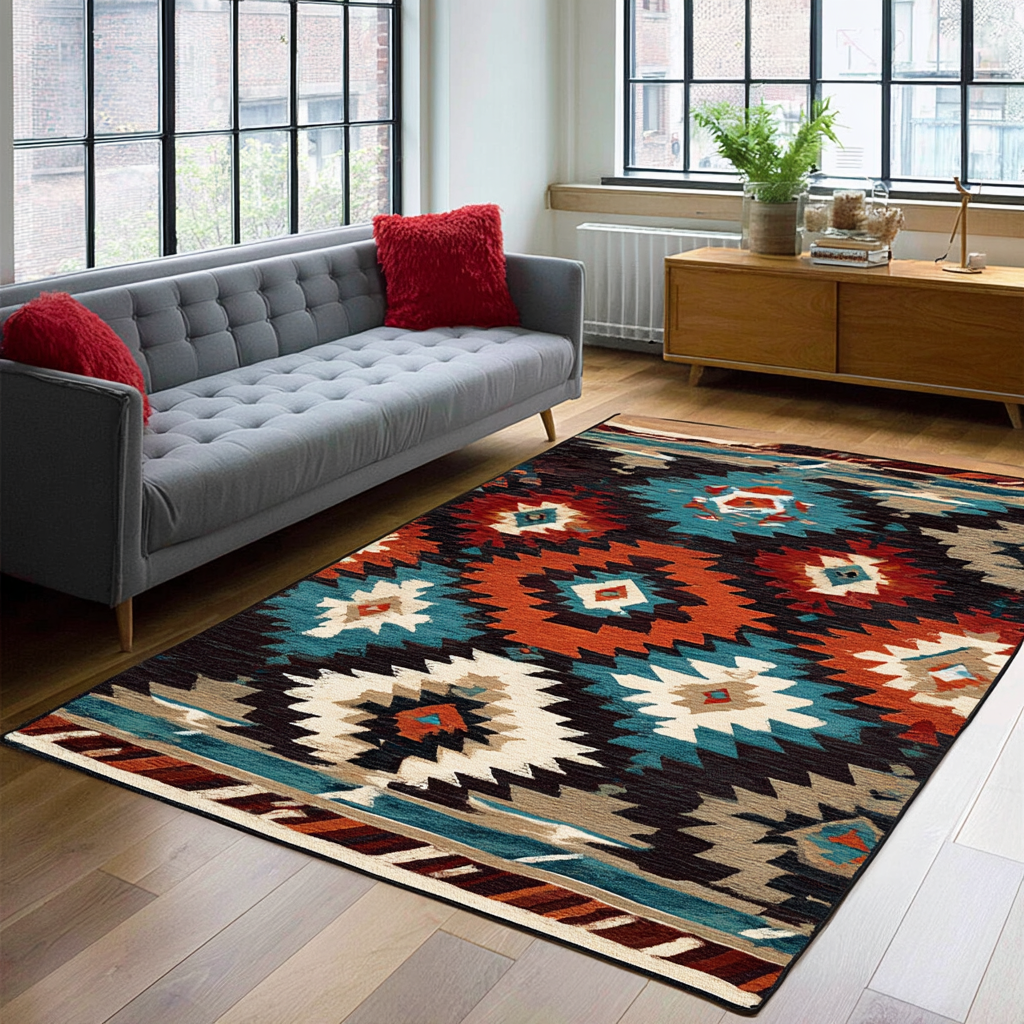 Twilight Sand Area Rug - Non-Slip Washable 3D Print Rug for Living Room & BedroomTVC2108100