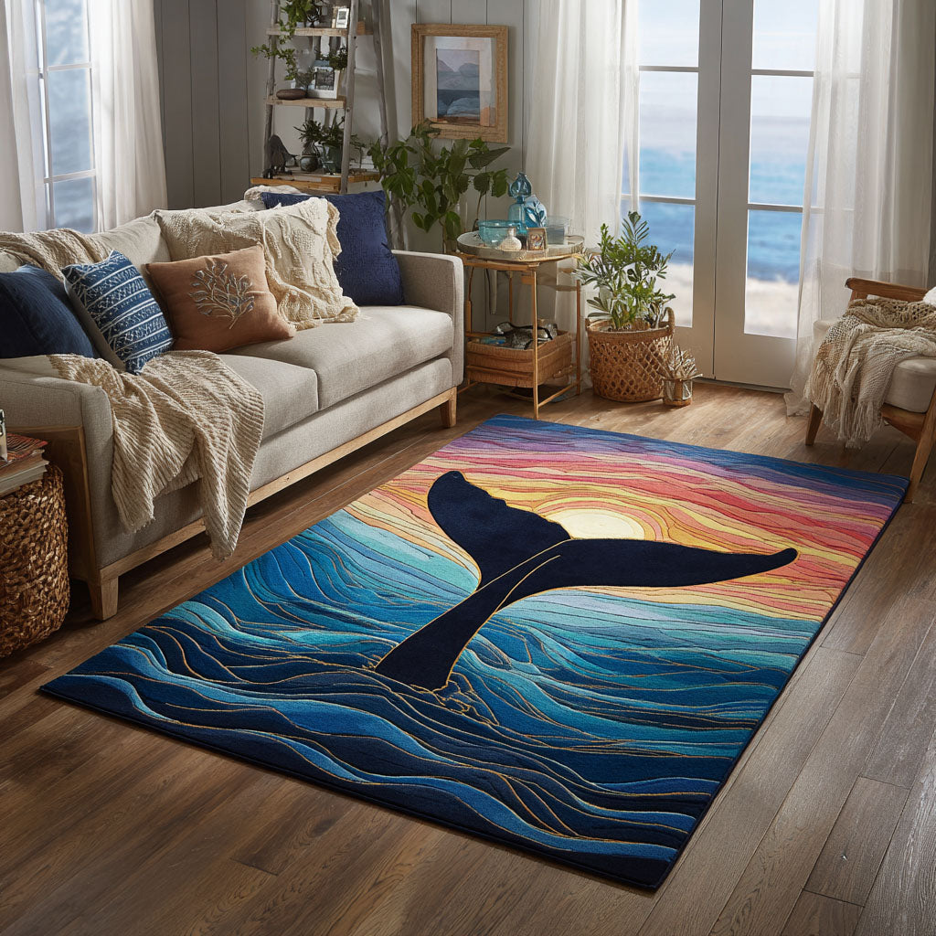 Twilight Tail Area Rug - Non-Slip Washable 3D Print Rug for Living Room & BedroomTVC2108100