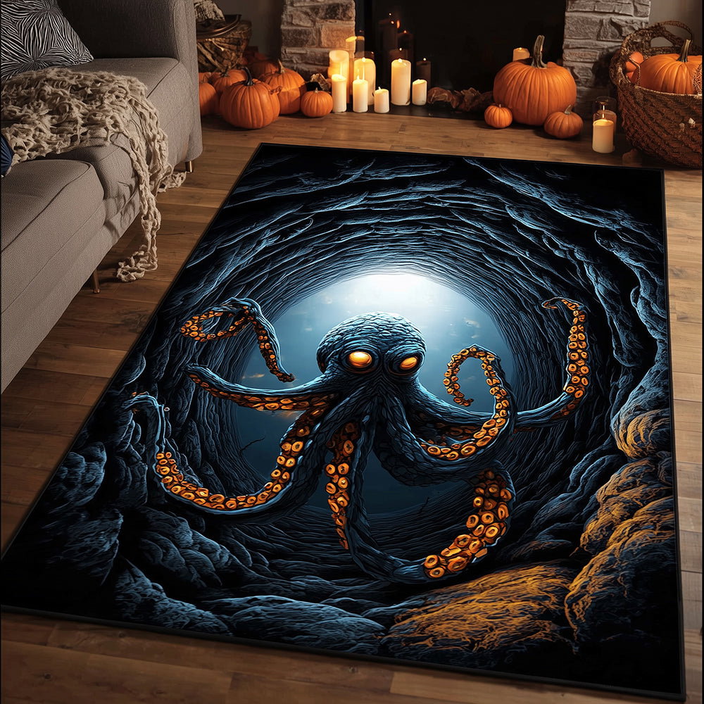 Twilight Tentacle Trap Area Rug - Non-Slip Washable 3D Print Rug for Living Room & BedroomTVC210899