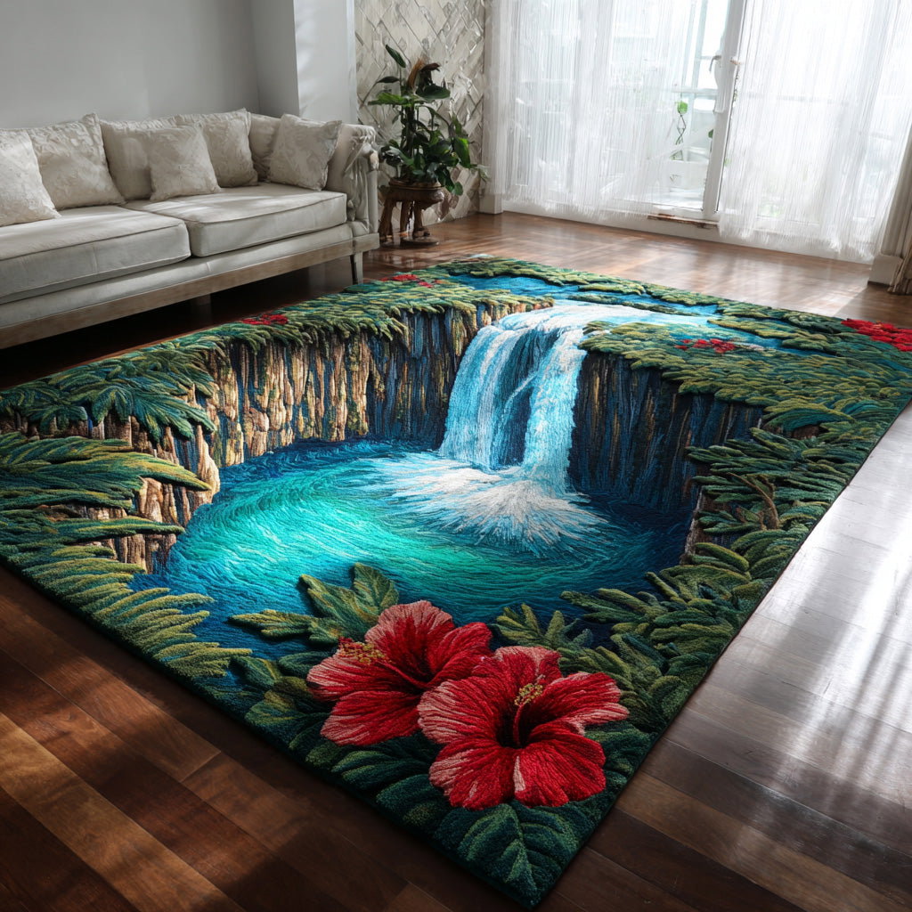 Twin Thunder Area Rug - Non-Slip Washable 3D Print Rug for Living Room & BedroomTVC210899