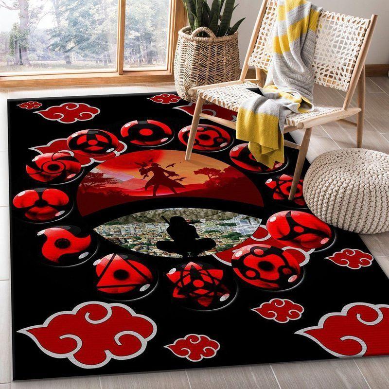 Uchiha Itachi Akatsuki Anime Area Rug Carpet