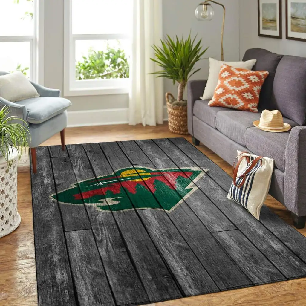 Vintage Rug with Nature Inspired Pattern Design Black and Green