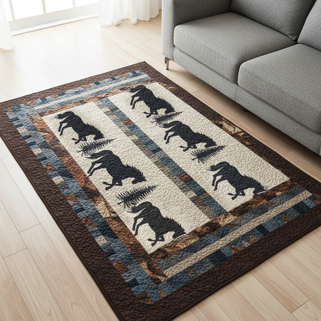Vintage West Area Rug - Non-Slip Washable 3D Print Rug for Living Room & BedroomTVC210898