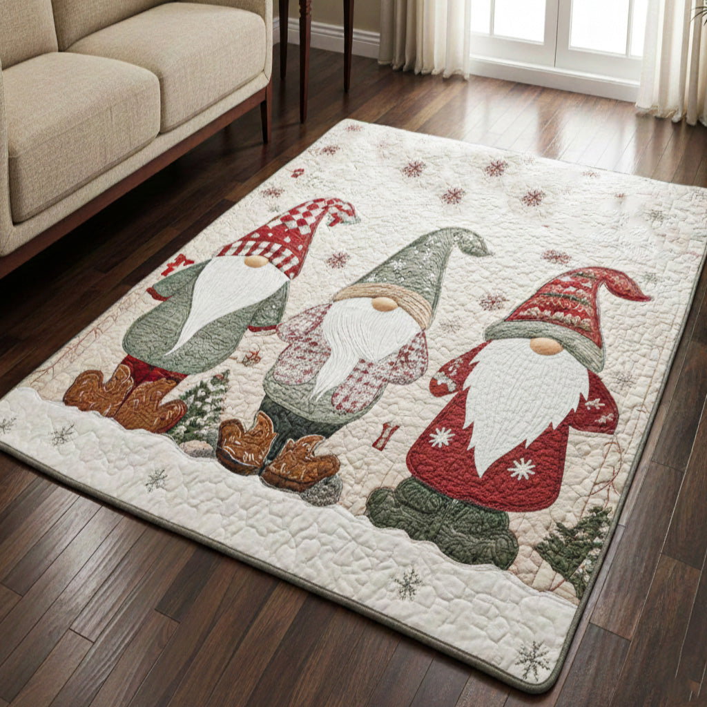 Whimsical Gnome Area Rug - Non-Slip Washable 3D Print Rug for Living Room & BedroomTVC210897
