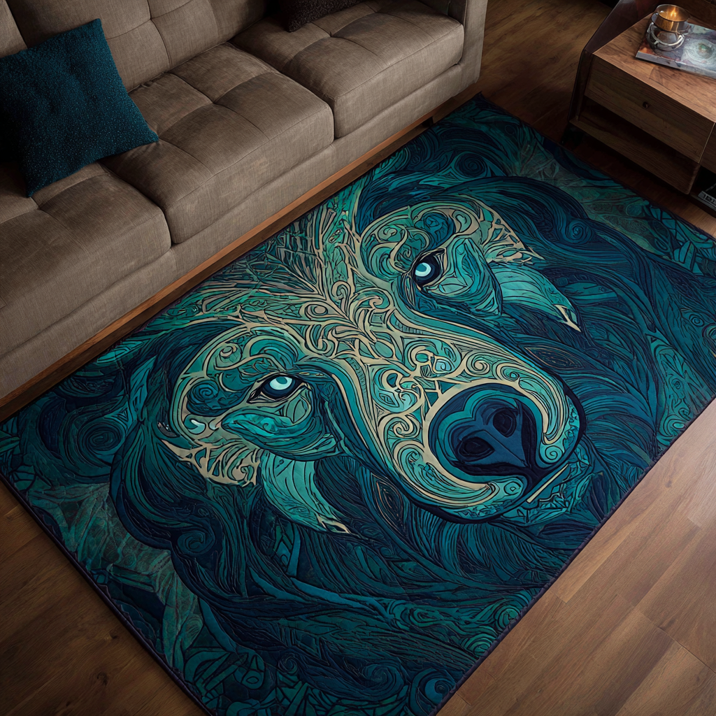 Wild Bear Area Rug - Non-Slip Washable 3D Print Rug for Living Room & BedroomTVC210896