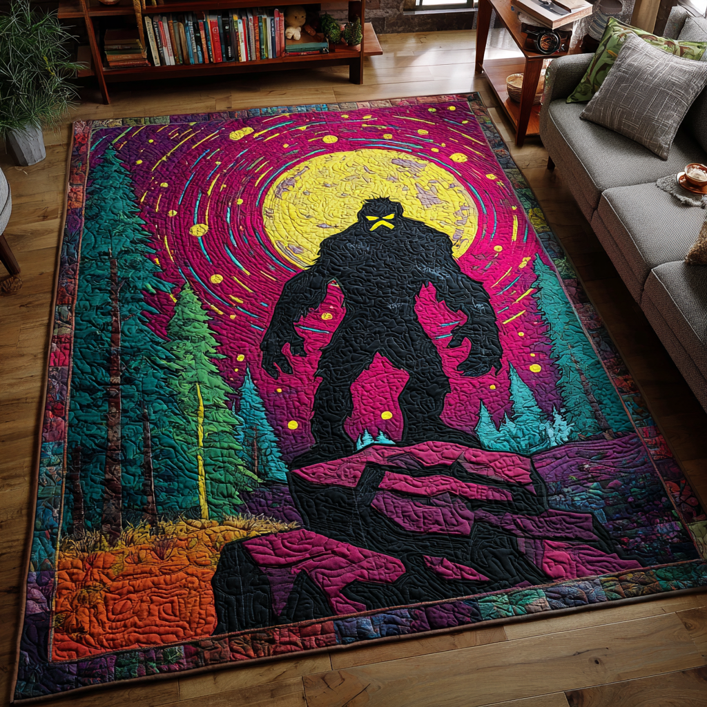 Wild Bigfoot Area Rug - Non-Slip Washable 3D Print Rug for Living Room & BedroomTVC210896