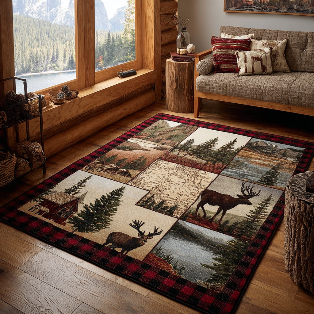 Wild Journey Area Rug - Non-Slip Washable 3D Print Rug for Living Room & BedroomTVC210896